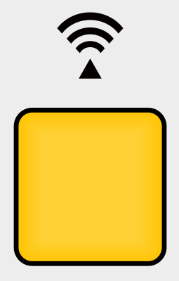 Wireless LAN connecting adapter lamp