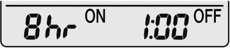 8hr ON 1:00 OFF