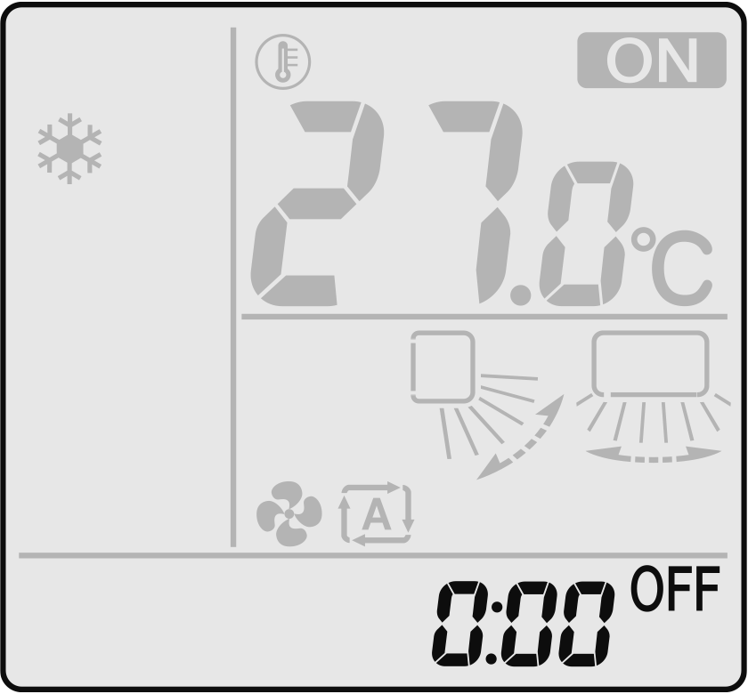 OFF TIMER with a 24 hour clock display (24 HOUR ON/OFF TIMER)