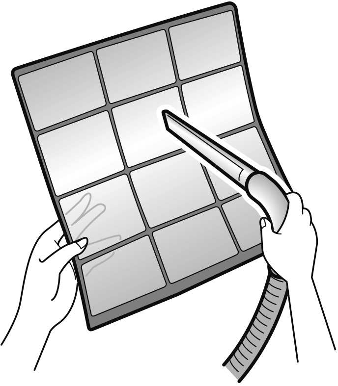 Wash the air filters with water or clean them with vacuum cleaner.