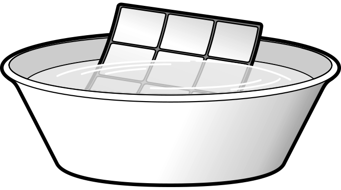 If the dust does not come off easily