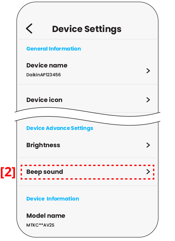 Device Setting Menu