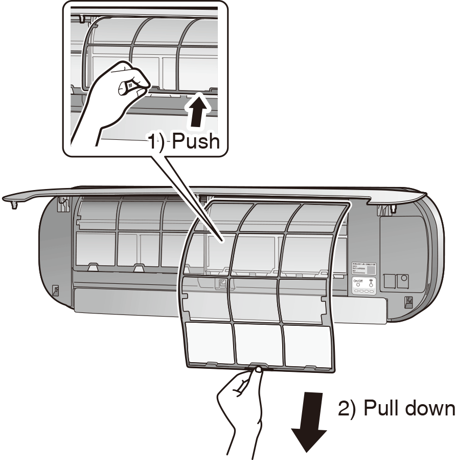 Pull out the air filters.