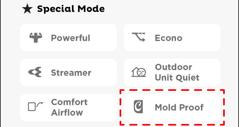 MOLD PROOF operation