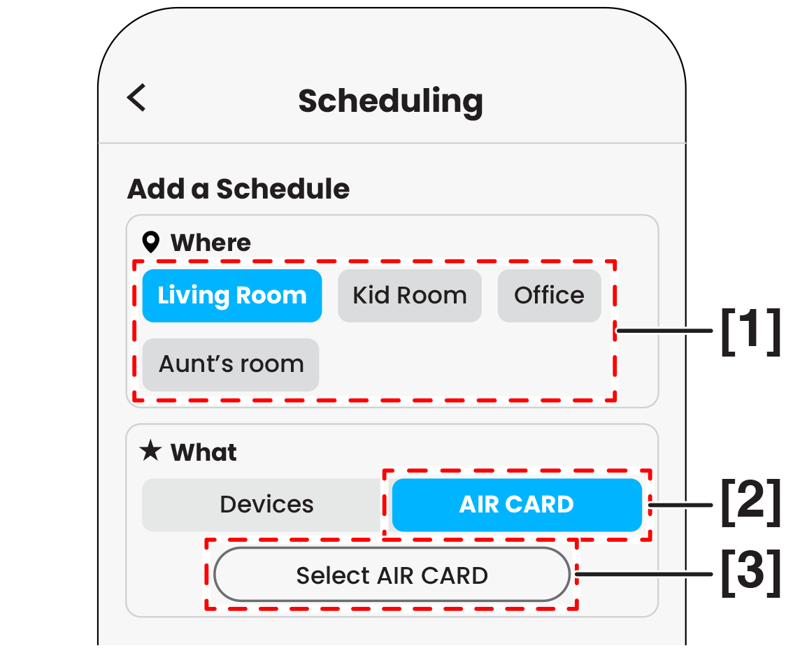 Schedule Timer display